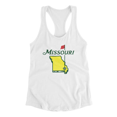 Missouri Golf Women's Racerback Tank-Allegiant Goods Co. Vintage Sports Apparel