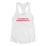 I've Been To Washington Dc Women's Racerback Tank-White-Allegiant Goods Co. Vintage Sports Apparel