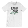 Sunday Funday New York Men/Unisex T-Shirt-White-Allegiant Goods Co. Vintage Sports Apparel
