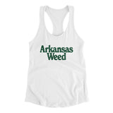 Arkansas Weed Women's Racerback Tank-Allegiant Goods Co. Vintage Sports Apparel