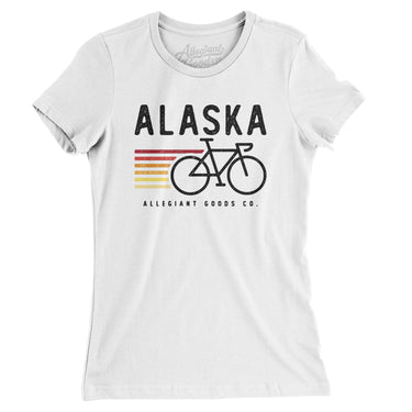 Alaska Cycling Women's T-Shirt-Allegiant Goods Co. Vintage Sports Apparel