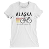 Alaska Cycling Women's T-Shirt-White-Allegiant Goods Co. Vintage Sports Apparel