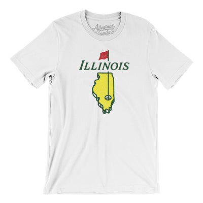 Illinois Golf Men/Unisex T-Shirt-White-Allegiant Goods Co. Vintage Sports Apparel