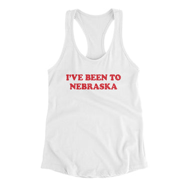 I've Been To Nebraska Women's Racerback Tank-Allegiant Goods Co. Vintage Sports Apparel