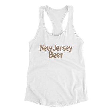 New Jersey Beer Women's Racerback Tank-Allegiant Goods Co. Vintage Sports Apparel