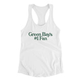Green Bay's Number 1 Fan Women's Racerback Tank-Allegiant Goods Co. Vintage Sports Apparel