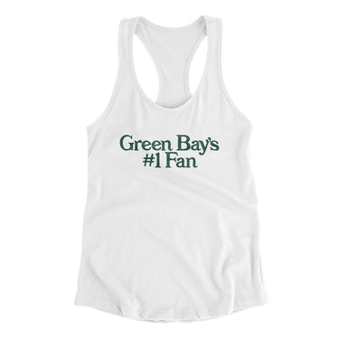 Green Bay's Number 1 Fan Women's Racerback Tank-Allegiant Goods Co. Vintage Sports Apparel
