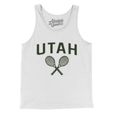 Utah Tennis Men/Unisex Tank Top-White-Allegiant Goods Co. Vintage Sports Apparel
