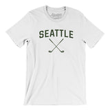 Seattle Golf Men/Unisex T-Shirt-White-Allegiant Goods Co. Vintage Sports Apparel