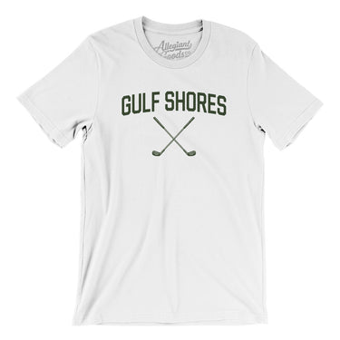 Gulf Shores Golf Men/Unisex T-Shirt-White-Allegiant Goods Co. Vintage Sports Apparel