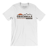 Coachella Mountain Sunset Men/Unisex T-Shirt-White-Allegiant Goods Co. Vintage Sports Apparel