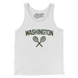 Washington Tennis Men/Unisex Tank Top-White-Allegiant Goods Co. Vintage Sports Apparel
