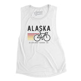 Alaska Cycling Women's Flowey Scoopneck Muscle Tank-Allegiant Goods Co. Vintage Sports Apparel