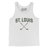 St. Louis Golf Men/Unisex Tank Top-White-Allegiant Goods Co. Vintage Sports Apparel