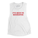 I've Been To Rochester Women's Flowey Scoopneck Muscle Tank-White-Allegiant Goods Co. Vintage Sports Apparel
