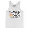 Delaware Cycling Men/Unisex Tank Top-White-Allegiant Goods Co. Vintage Sports Apparel