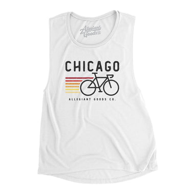 Chicago Cycling Women's Flowey Scoopneck Muscle Tank-Allegiant Goods Co. Vintage Sports Apparel