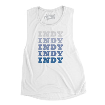 Indy Repeat Women's Flowey Scoopneck Muscle Tank-Allegiant Goods Co. Vintage Sports Apparel