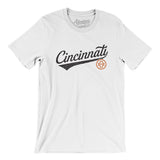 Cincinnati Vintage Script Men/Unisex T-Shirt-Allegiant Goods Co. Vintage Sports Apparel