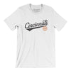 Cincinnati Vintage Script Men/Unisex T-Shirt-White-Allegiant Goods Co. Vintage Sports Apparel
