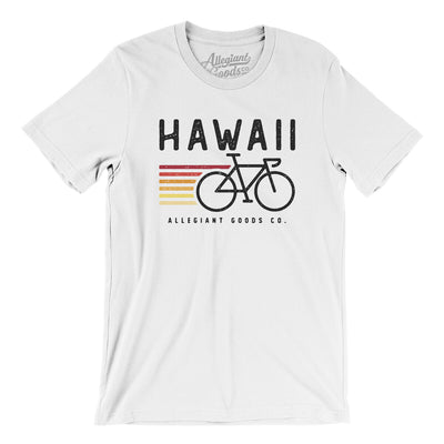 Hawaii Cycling Men/Unisex T-Shirt-White-Allegiant Goods Co. Vintage Sports Apparel