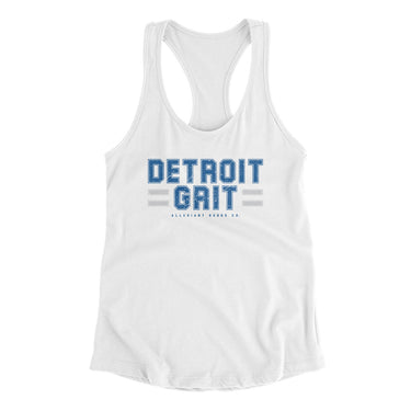 Detroit Grit Women's Racerback Tank-Allegiant Goods Co. Vintage Sports Apparel