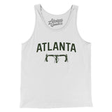 Atlanta Cycling Men/Unisex Tank Top-White-Allegiant Goods Co. Vintage Sports Apparel