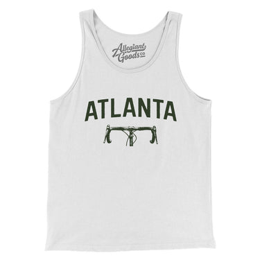 Atlanta Cycling Men/Unisex Tank Top-White-Allegiant Goods Co. Vintage Sports Apparel
