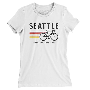Seattle Cycling Women's T-Shirt-Allegiant Goods Co. Vintage Sports Apparel