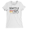 Seattle Cycling Women's T-Shirt-White-Allegiant Goods Co. Vintage Sports Apparel