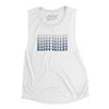 Happy Valley Repeat Women's Flowey Scoopneck Muscle Tank-White-Allegiant Goods Co. Vintage Sports Apparel