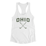 Ohio Golf Women's Racerback Tank-White-Allegiant Goods Co. Vintage Sports Apparel