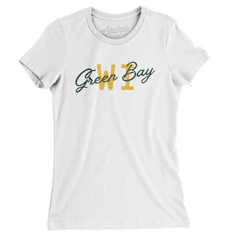 Green Bay Wi Overprinted Women's T-Shirt-Allegiant Goods Co. Vintage Sports Apparel