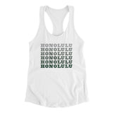 Honolulu Repeat Women's Racerback Tank-Allegiant Goods Co. Vintage Sports Apparel