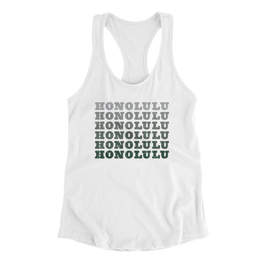 Honolulu Repeat Women's Racerback Tank-Allegiant Goods Co. Vintage Sports Apparel