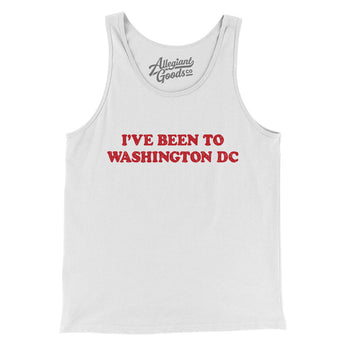 I've Been To Washington Dc Men/Unisex Tank Top-White-Allegiant Goods Co. Vintage Sports Apparel