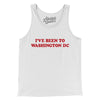 I've Been To Washington Dc Men/Unisex Tank Top-White-Allegiant Goods Co. Vintage Sports Apparel