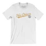 New Orleans Vintage Script Men/Unisex T-Shirt-White-Allegiant Goods Co. Vintage Sports Apparel