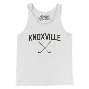 Knoxville Golf Men/Unisex Tank Top-White-Allegiant Goods Co. Vintage Sports Apparel