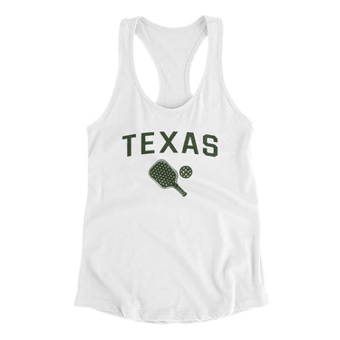 Texas Pickleball in White Color