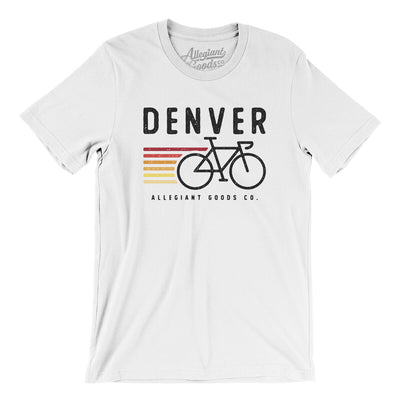 Denver Cycling Men/Unisex T-Shirt-White-Allegiant Goods Co. Vintage Sports Apparel