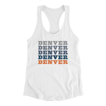 Denver Repeat Women's Racerback Tank-Allegiant Goods Co. Vintage Sports Apparel