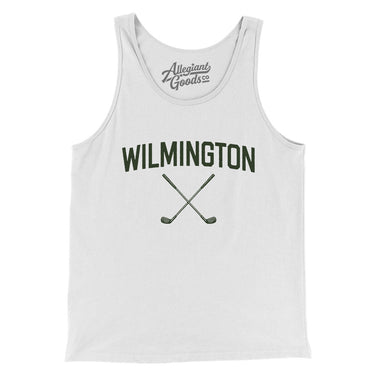 Wilmington Golf Men/Unisex Tank Top-White-Allegiant Goods Co. Vintage Sports Apparel