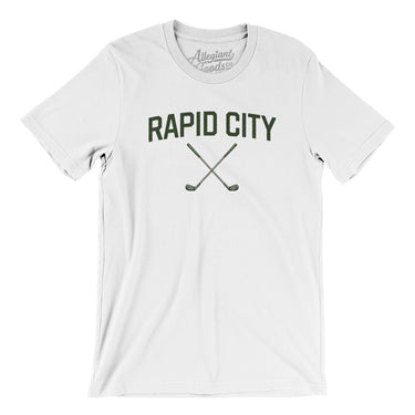Rapid City Golf Men/Unisex T-Shirt-White-Allegiant Goods Co. Vintage Sports Apparel