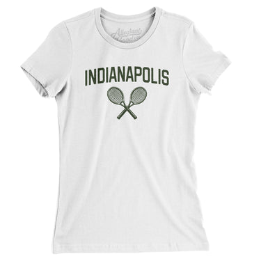 Indianapolis Tennis Women's T-Shirt-White-Allegiant Goods Co. Vintage Sports Apparel
