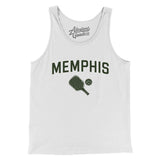Memphis Pickleball Men/Unisex Tank Top-White-Allegiant Goods Co. Vintage Sports Apparel