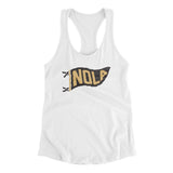 Nola Pennant Women's Racerback Tank-Allegiant Goods Co. Vintage Sports Apparel