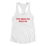 I've Been To Dallas Women's Racerback Tank-Allegiant Goods Co. Vintage Sports Apparel