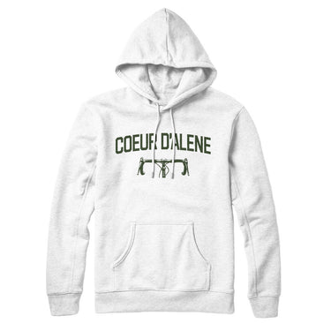 Coeur D'alene Cycling Hoodie-White-Allegiant Goods Co. Vintage Sports Apparel