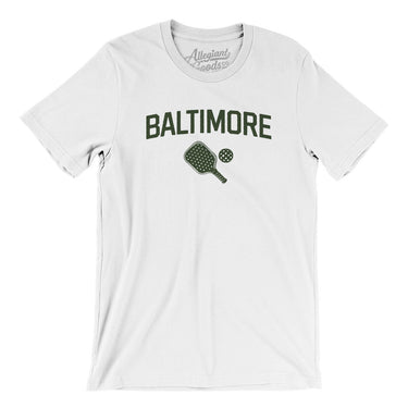 Baltimore Pickleball Men/Unisex T-Shirt-White-Allegiant Goods Co. Vintage Sports Apparel